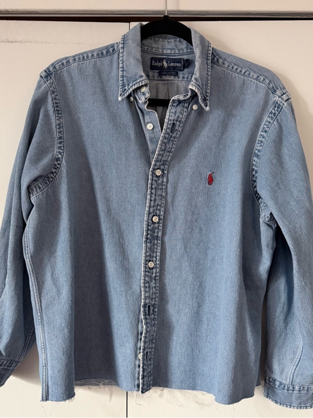 Vintage Ralph Lauren Light Blue Denim Button-Down Shirt